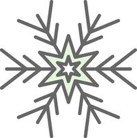 copo de nieve relleno icono diseño vector