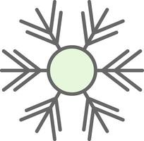 copo de nieve relleno icono diseño vector