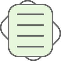 Notepad Fillay Icon Design vector