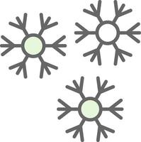 copos de nieve relleno icono diseño vector