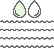 Water Fillay Icon Design vector