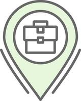 Business Location Fillay Icon Design vector