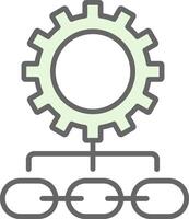 Supply Chain Management Fillay Icon Design vector