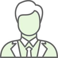 Business Man Fillay Icon Design vector