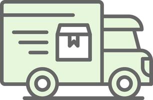 Delivery Service Fillay Icon Design vector