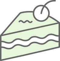 Cake Slice Fillay Icon Design vector
