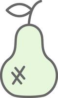 Pears Fillay Icon Design vector