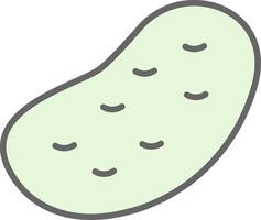 Potato Fillay Icon Design vector