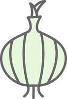 Onion Fillay Icon Design vector