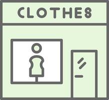 Fashion store Fillay Icon Design vector