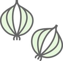 Onion Fillay Icon Design vector