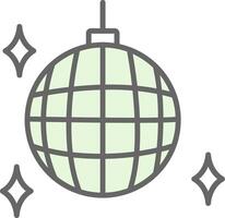 Party Ball Fillay Icon Design vector