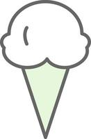 Ice Cream Fillay Icon Design vector