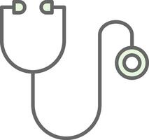 Stethoscope Fillay Icon Design vector