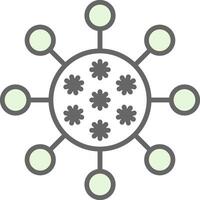 Bacteria Fillay Icon Design vector