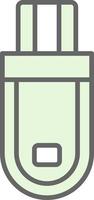 Flash Drive Fillay Icon Design vector