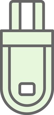 Flash Drive Fillay Icon Design