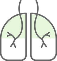 Pulmonology Fillay Icon Design vector