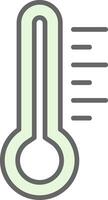 Thermometer Fillay Icon Design vector