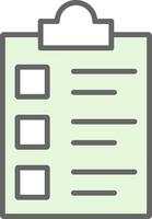 Survey List Fillay Icon Design vector