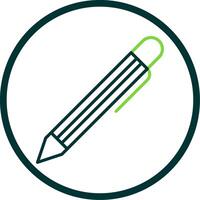 Pen Line Circle Icon Design vector