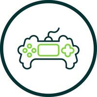 Game Line Circle Icon Design vector