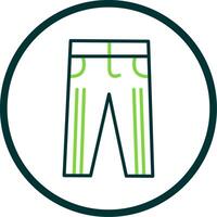 Trousers Line Circle Icon Design vector