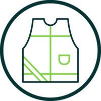 Sleeveless Line Circle Icon Design vector