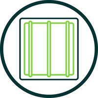 Jail Line Circle Icon Design vector