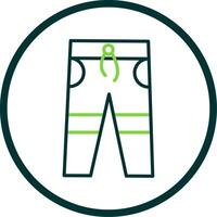 Trousers Line Circle Icon Design vector