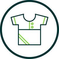 Shirt Line Circle Icon Design vector