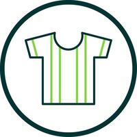 Shirt Line Circle Icon Design vector