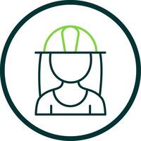 Architect Line Circle Icon Design vector