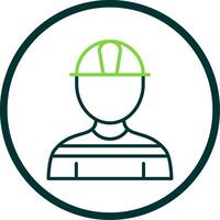 Architect Line Circle Icon Design vector