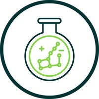 Constellation Line Circle Icon Design vector