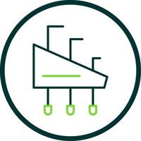 Allen Keys Line Circle Icon Design vector