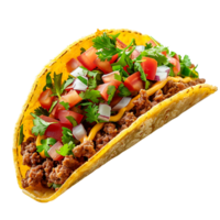 Taco on isolated background png