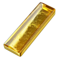 gold bar on isolated background png