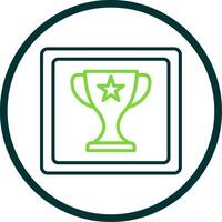 Frame Line Circle Icon Design vector