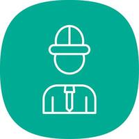 Architect Line Curve Icon Design vector