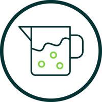 Pitcher Line Circle Icon Design vector