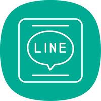 APP Line Curve Icon Design vector