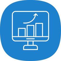 Improvement Line Curve Icon Design vector