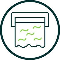 Foil Line Circle Icon Design vector