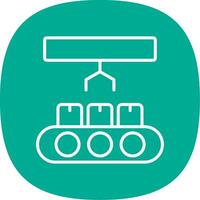 Industry Line Curve Icon Design vector