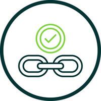 Hyperlink Line Circle Icon Design vector