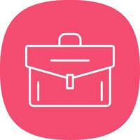 Portfolio Line Curve Icon Design vector