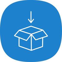 Package Design Line Curve Icon Design vector