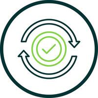 Refresh Line Circle Icon Design vector