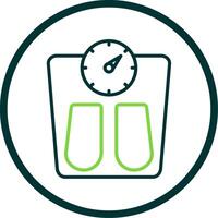 Scales Line Circle Icon Design vector